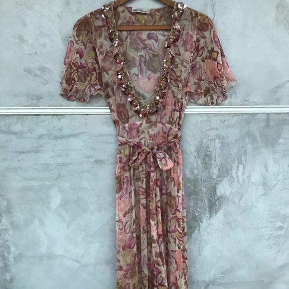 Blumarine Silk Chiffon Dress - Picture 4 of 5